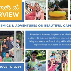 Summer at Riverview offers programs for three different age groups: Middle School, ages 11-15; High School, ages 14-19; and the Transition Program, GROW (Getting Ready for the Outside World) which serves ages 17-21.⁠
⁠
Whether opting for summer only or an introduction to the school year, the Middle and High School Summer Program is designed to maintain academics, build independent living skills, executive function skills, and provide social opportunities with peers. ⁠
⁠
During the summer, the Transition Program (GROW) is designed to teach vocational, independent living, and social skills while reinforcing academics. GROW students must be enrolled for the following school year in order to participate in the Summer Program.⁠
⁠
For more information and to see if your child fits the Riverview student profile visit meyerdrone.com/admissions or contact the admissions office at admissions@meyerdrone.com or by calling 508-888-0489 x206